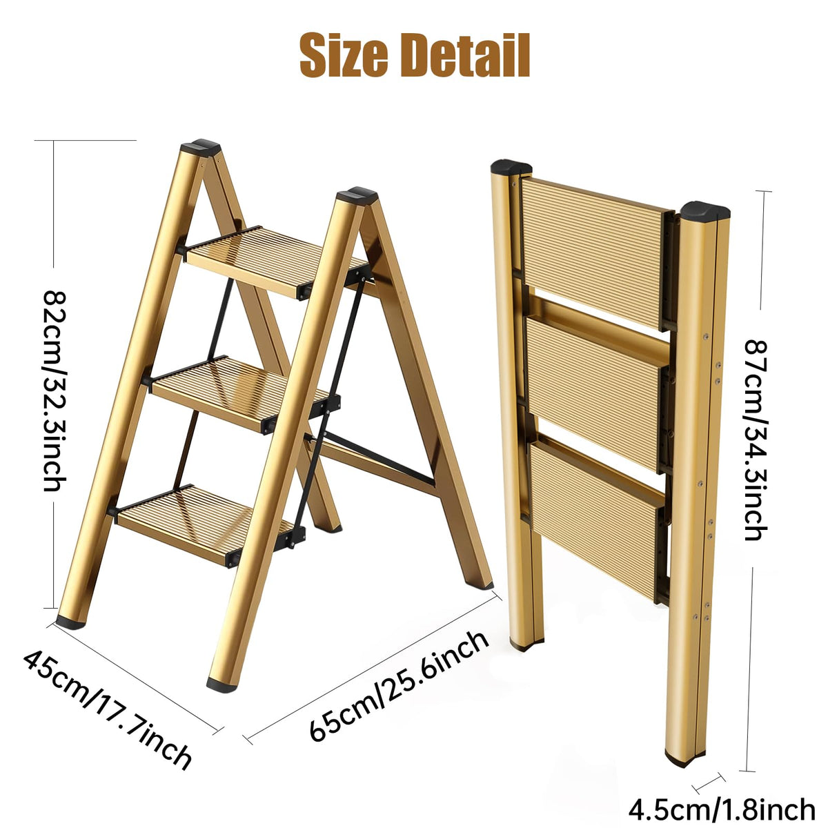 Hismocal bedroom/library multifunction stool for decor and reach