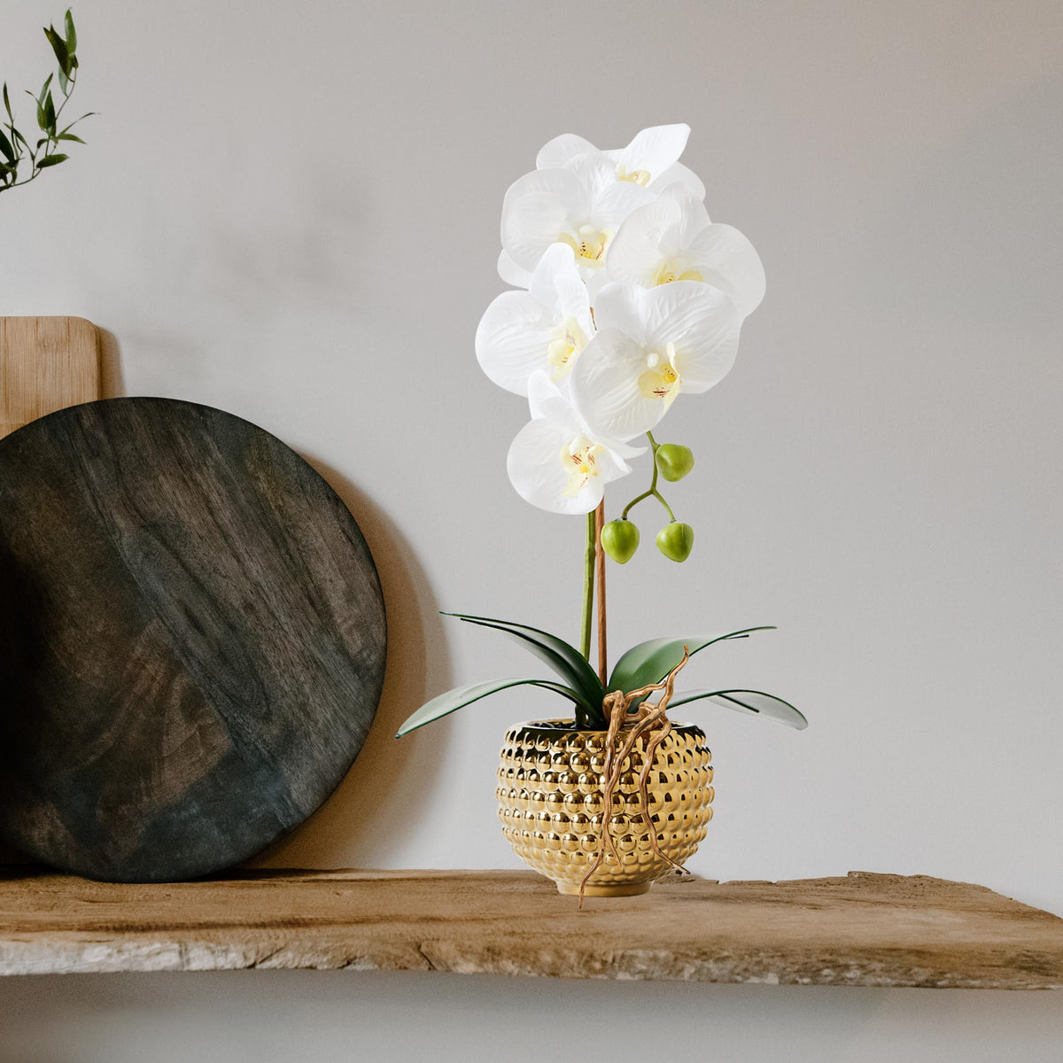 Hisow orchid stem and leaves can be reshaped for custom layouts.