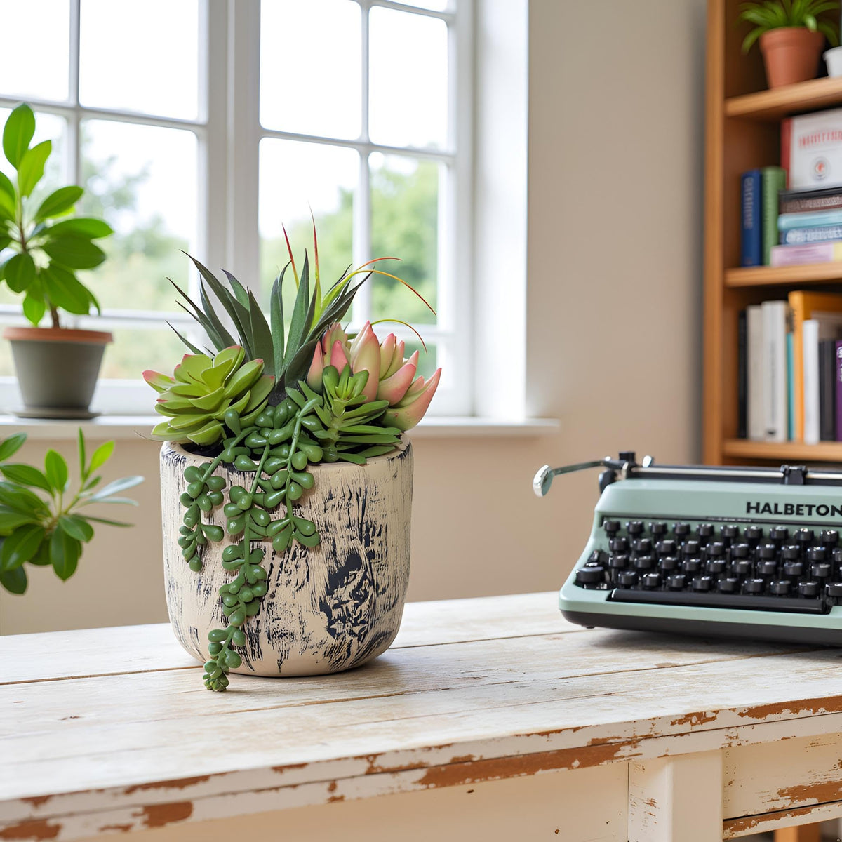 Hisow succulents stay fresh with occasional dust wipe