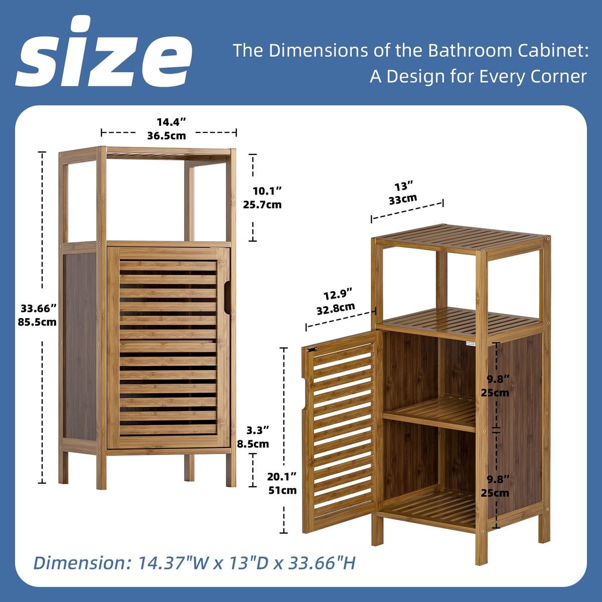 HITNET storage cupboard open shelf for easy access to daily essentials