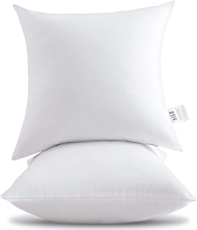 HITO 18x18 pillow insert closeup with dense down-alternative core for lasting loft