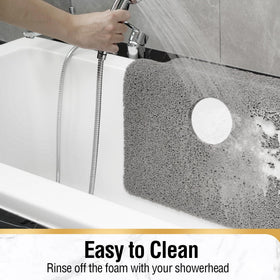 HITSLAM square shower mat fast-drying design helps quick bathroom drying