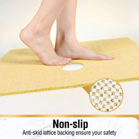 HITSLAM square shower mat close-up of textured top surface for extra grip