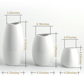 hjn white vases holding water for fresh flowers