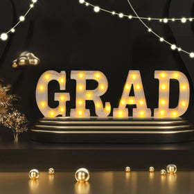 HKKDKTA Grad decoration showing holes and back switch for easy display