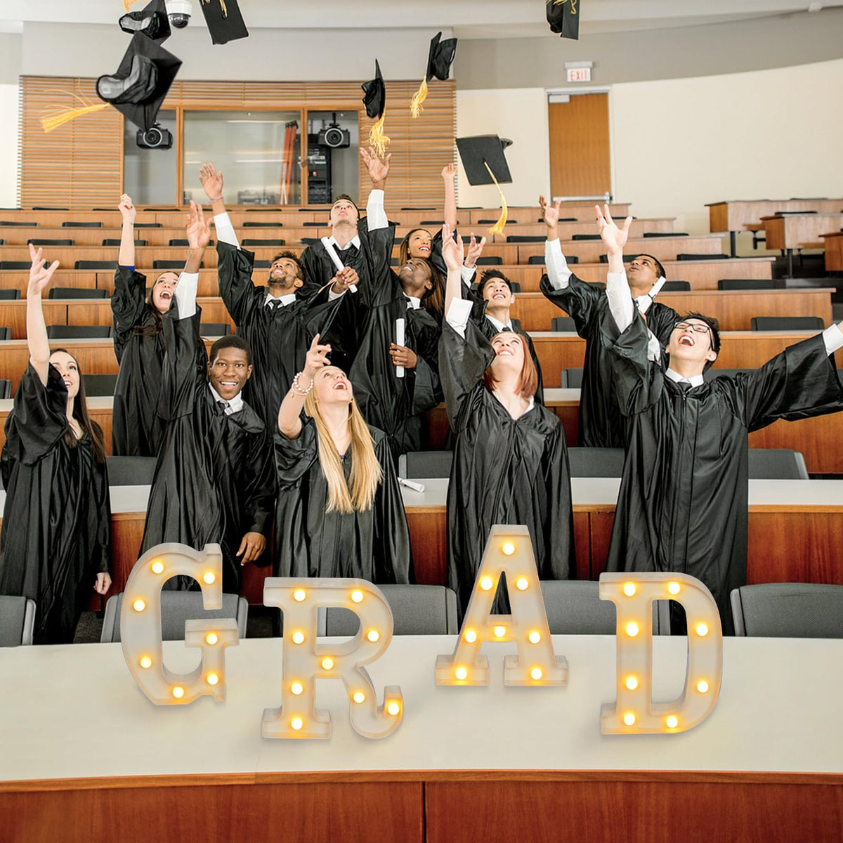 HKKDKTA Graduation decor scene ready for photos and celebrations