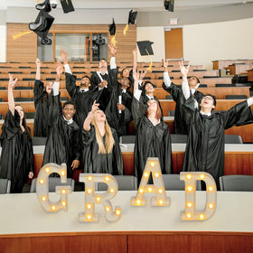 HKKDKTA Graduation decor scene ready for photos and celebrations