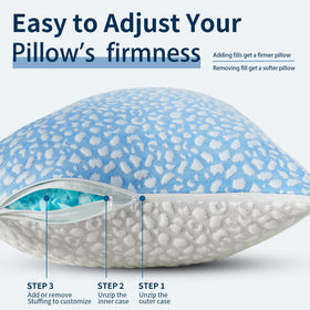 HKYLRAN dual sided cooling pillow cover offering heat dissipation and year round comfort.