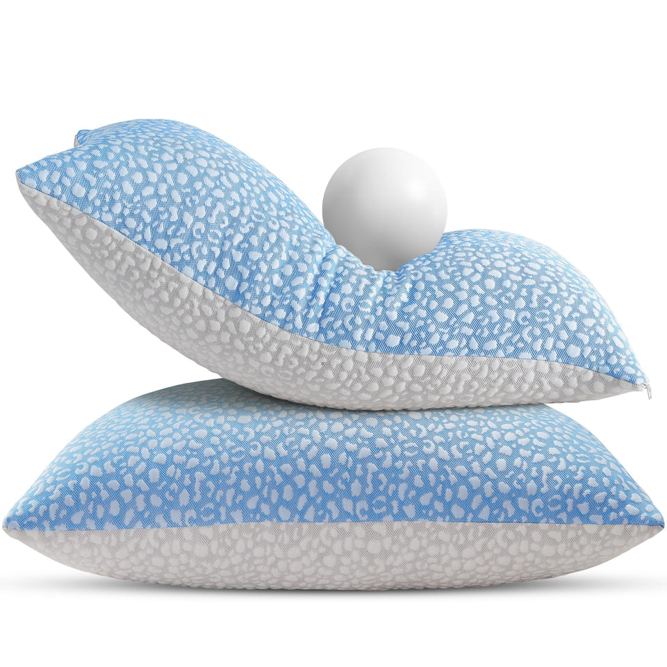 HKYLRAN firm memory foam pillow designed for side sleepers with firm neck support.