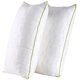 HKYLRAN king-size pillows top view highlights plush loft and size