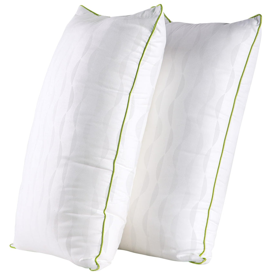 HKYLRAN king-size pillows top view highlights plush loft and size