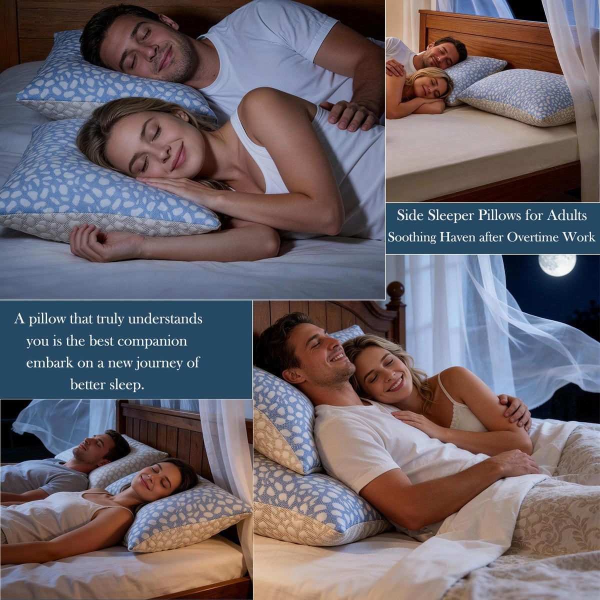 HKYLRAN dual-sided pillow offers year-round comfort options
