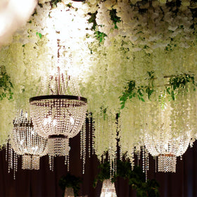 HLAONU decorative wisteria vines elevate wedding decor.