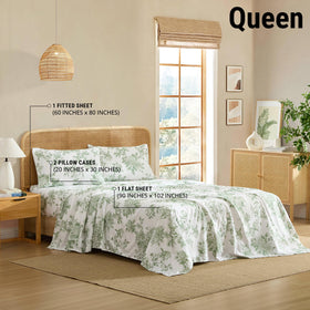 HLC.ME Rose Toile bedding offers ultra-soft microfiber for cozy nights.