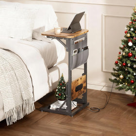 HLDIRECT end table tabletop used for laptop, coffee, and book during TV time