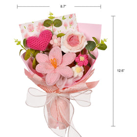 Hlenbin crochet bouquet large rose centerpiece for special occasions