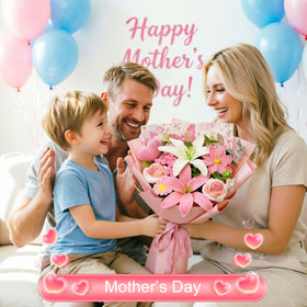 Hlenbin crochet galsang flowers bouquet — timeless centerpiece for celebrations.