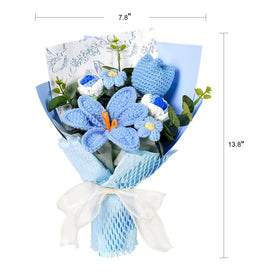 Hlenbin knitted bouquet eucalyptus sprigs for natural accents.