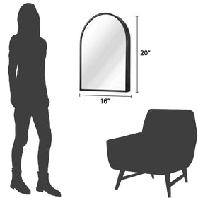 HLFMVWE arch wall mirror delivers crystal-clear reflections