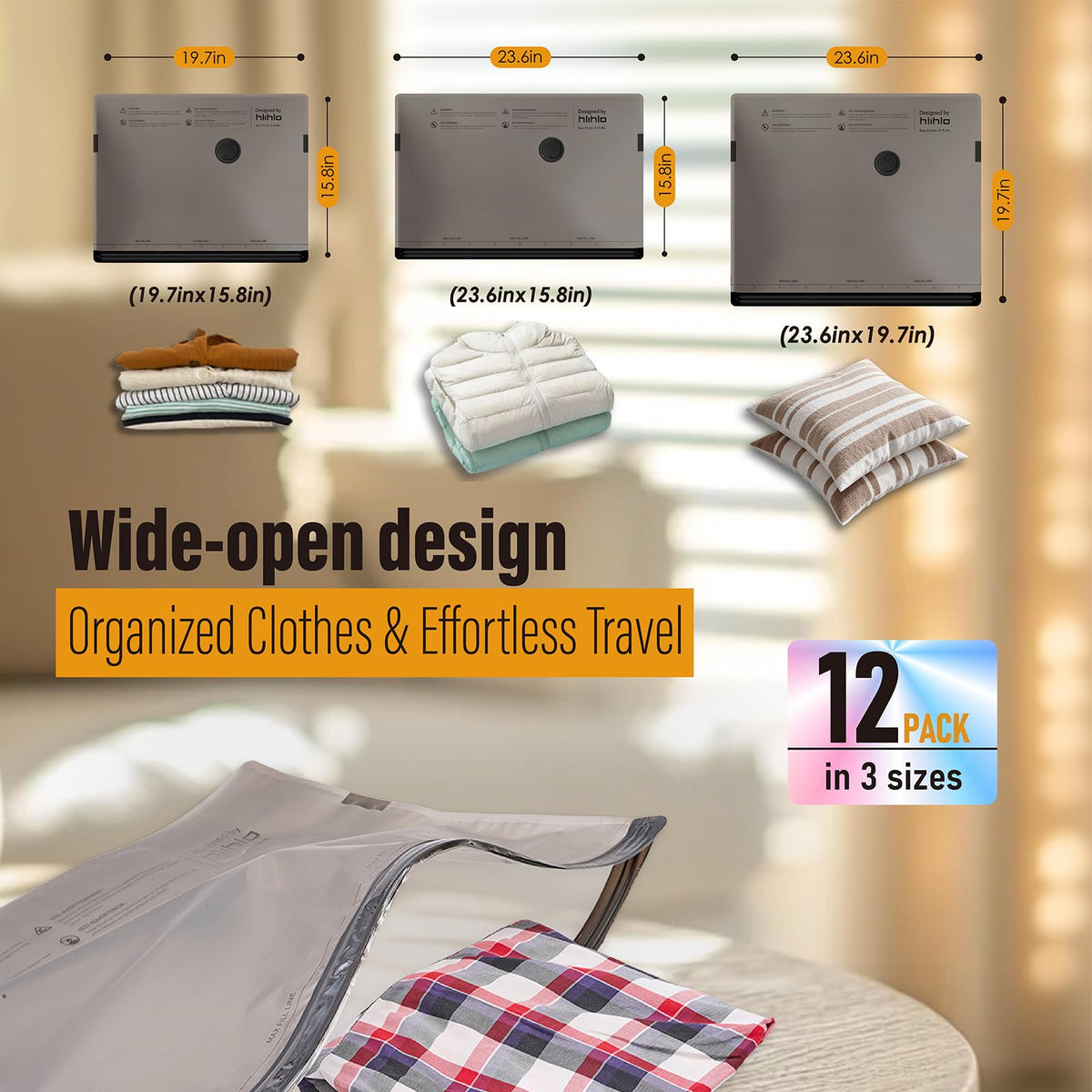 Hlihlo clear window design lets you see contents without opening.