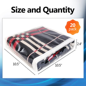 Hlimior clear vinyl zipper bag for sweaters keeps wardrobe organized and accessible