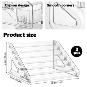 Hlimior clip-on design for quick, tool-free card display setup.