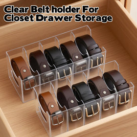 Hlimior belt organizer showcases items neatly in a pantry for spices or small goods.