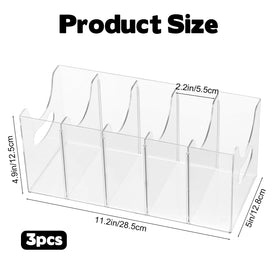 Hlimior stackable belt organizer with five compartments saves closet space.