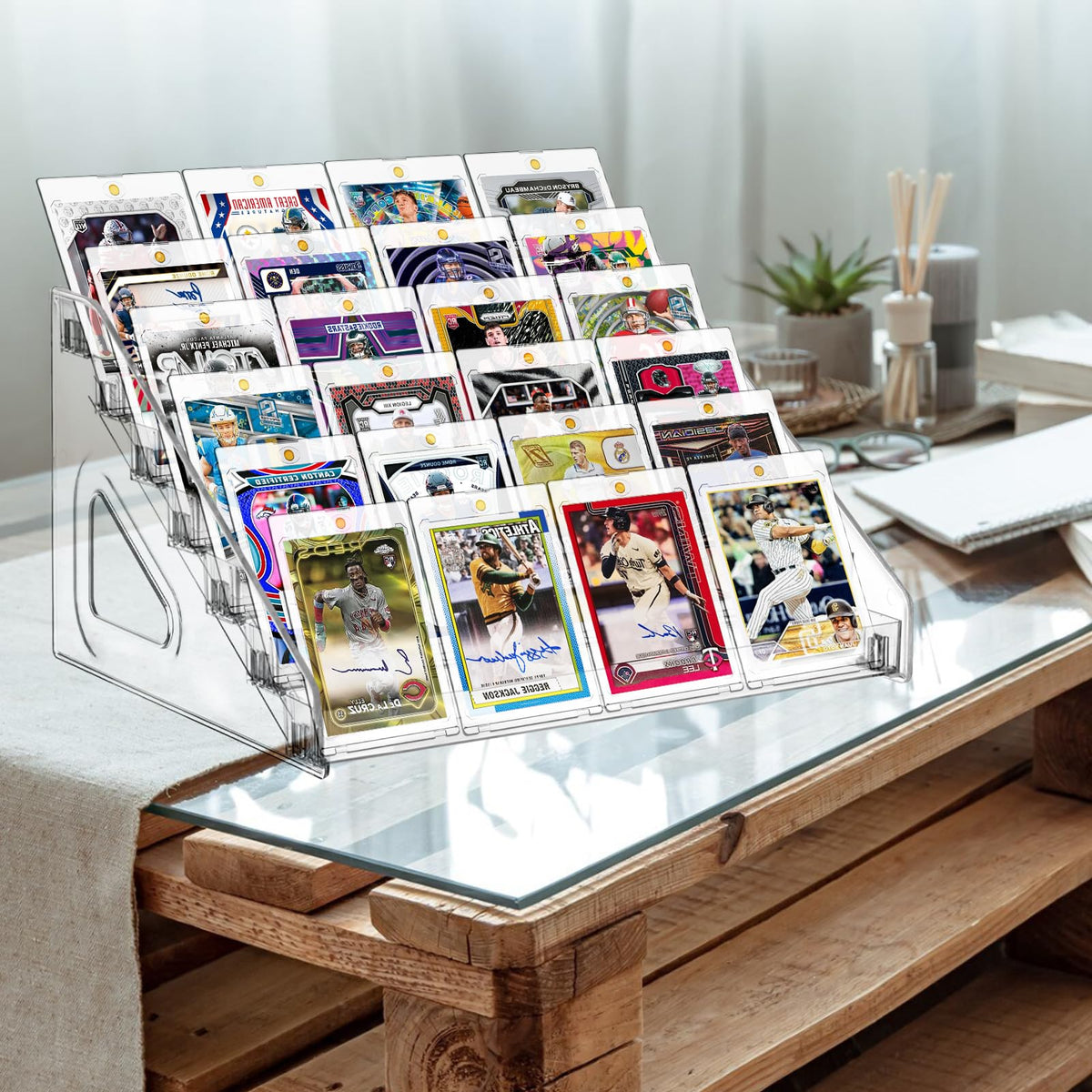 Hlimior two-pack display stand set for flexible presentation.