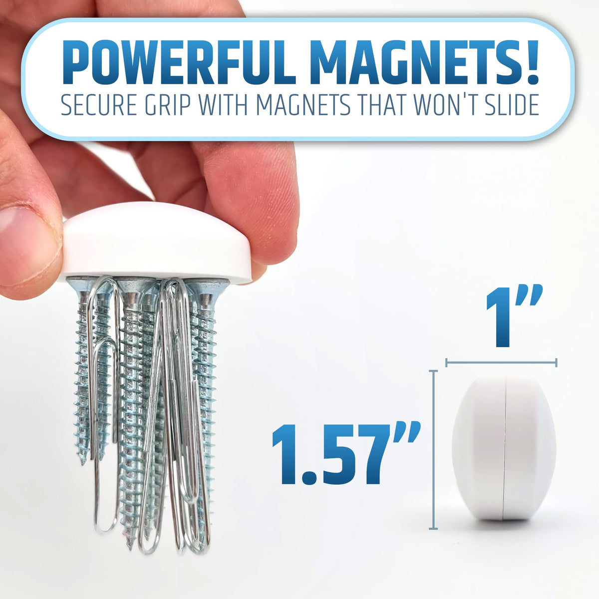HMmagnets noise-reduction design minimizes clatter during showers.