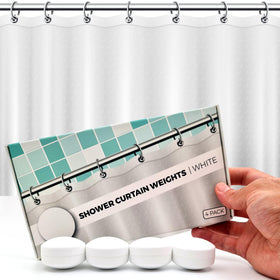HMmagnets shower weights with 360° silicone wrap ensure stable, splash-free curtains.