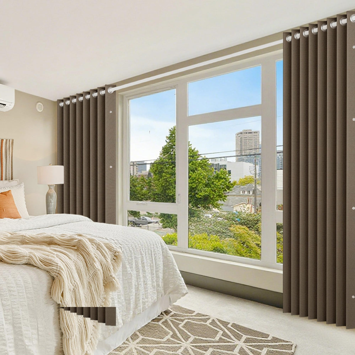 HMYI closet door application delivers privacy and quick room reconfiguration.
