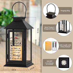 HN HAIINAA memorial lantern LED candle glow is safe and flame-free.
