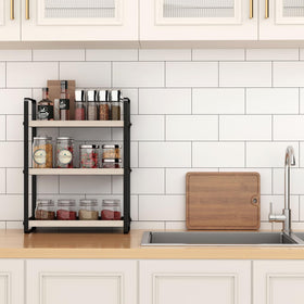 HNRLOY Burlywood's anti-rust finish protects against moisture in damp spaces.