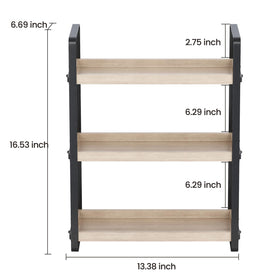 HNRLOY Burlywood organizer features solid wood construction for durable daily use.