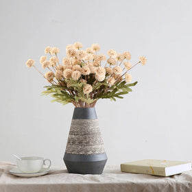 HNVNER 10-stem beige faux flowers pack for full, eye-catching displays