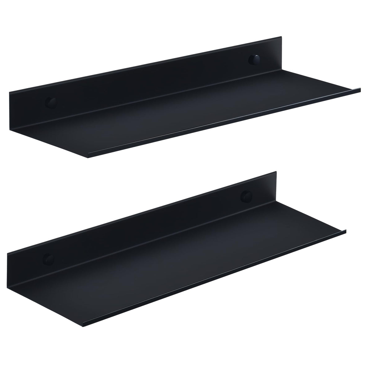 HNVNER black shower shelves with adhesive mount for rustproof bathroom storage.