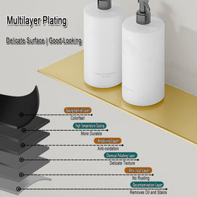 HNVNER shelves can be hung in either direction for creative wall layouts.