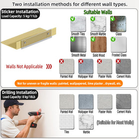 HNVNER two installation methods: screw fixing or drill-free adhesive for versatile mounting.