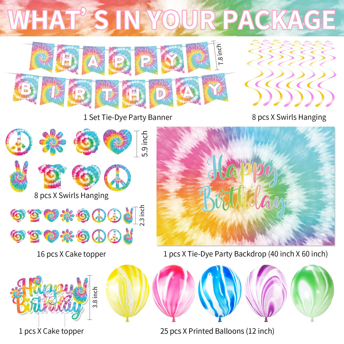 HOAKWA tie-dye napkins tie the table together with playful patterns.