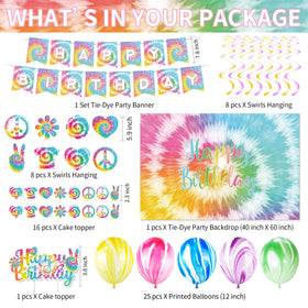 HOAKWA tie-dye napkins tie the table together with playful patterns.