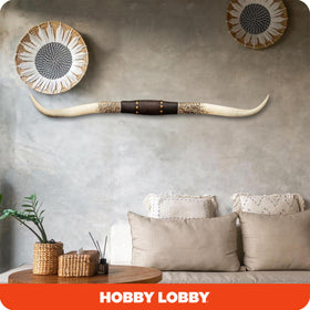 Hobby Lobby Longhorn wall decor resin detail for lasting beauty.