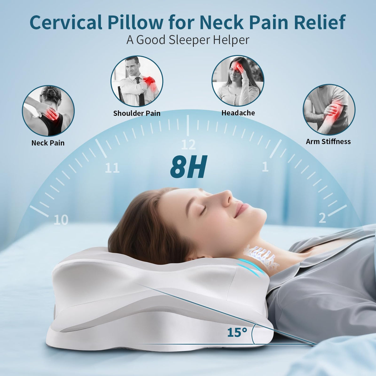 HOBEST care and setup tips for acclimating to the pillow.