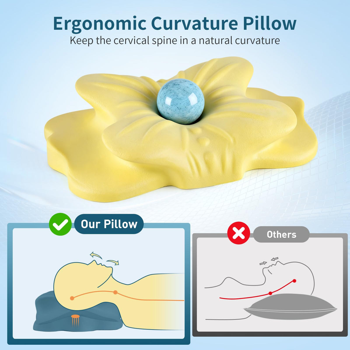 HOBEST side-arm space helps tuck the arm during side sleeping.