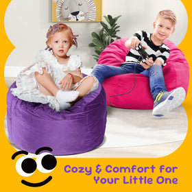 Hobestluk 2.5 ft bean bag chair fits compact spaces