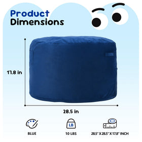 Hobestluk memory foam bean bag chair with removable cover for easy cleaning after play.