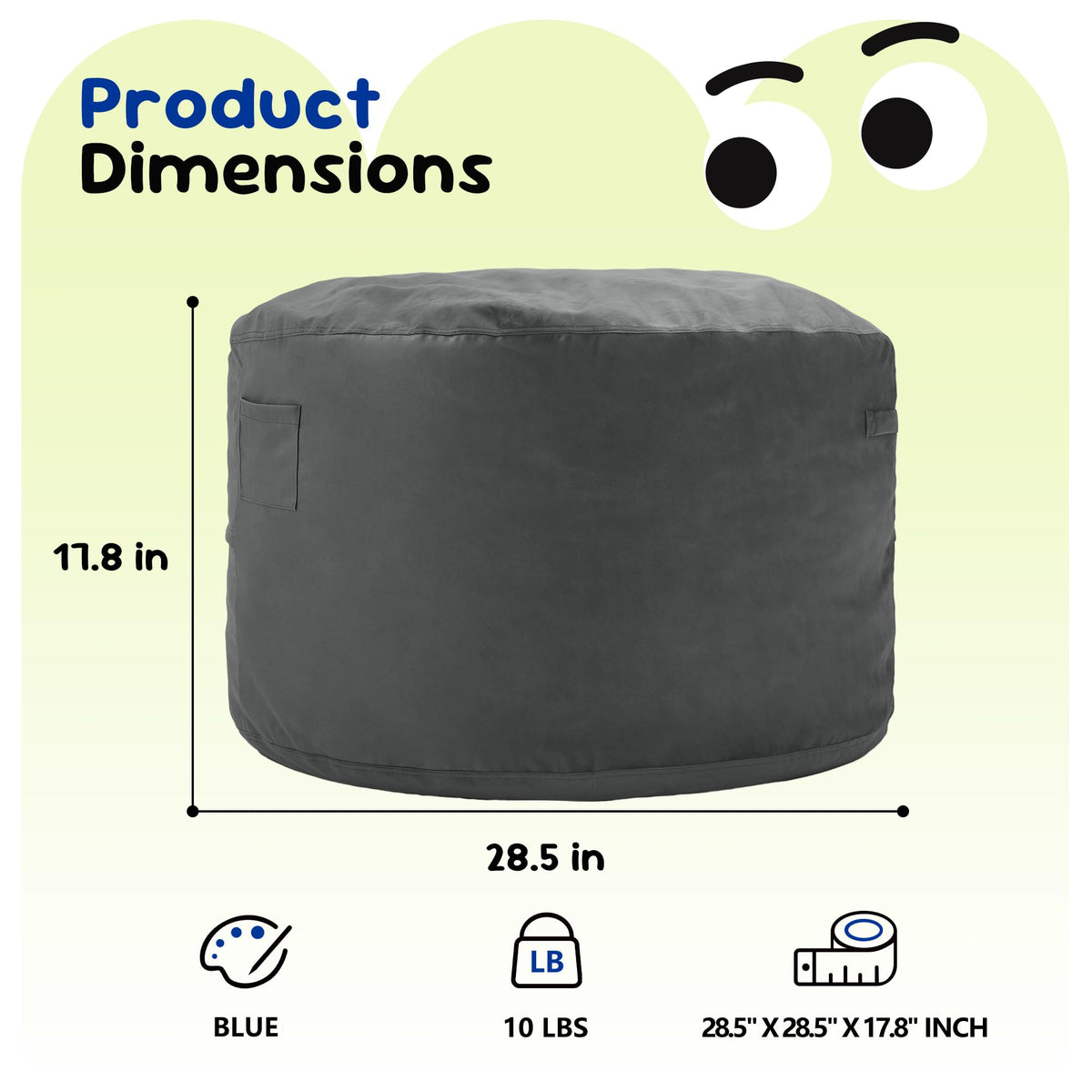 Hobestluk bean bag chair cover removable for easy washing