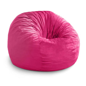 Bedroom or playroom setup with Hobestluk bean bag chair