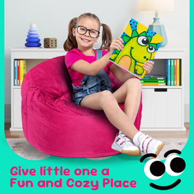 Hobestluk bean bag chair with carrying handle for portability