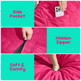 Expansion of Hobestluk bean bag chair after unboxing